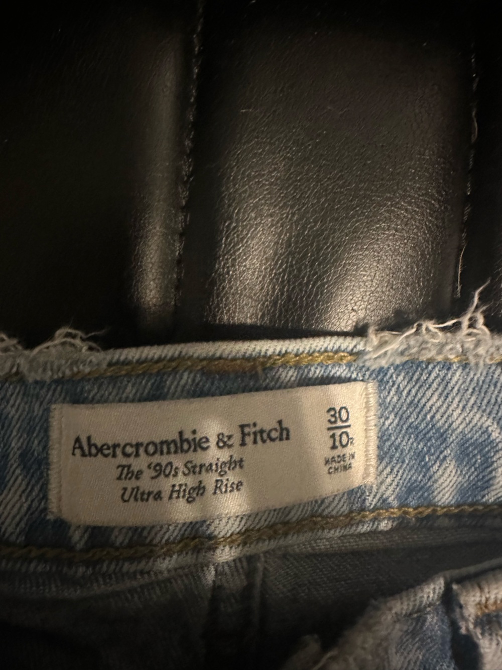 Abercrombie & Fitch Light Blue High-Rise '90s Straight Jeans